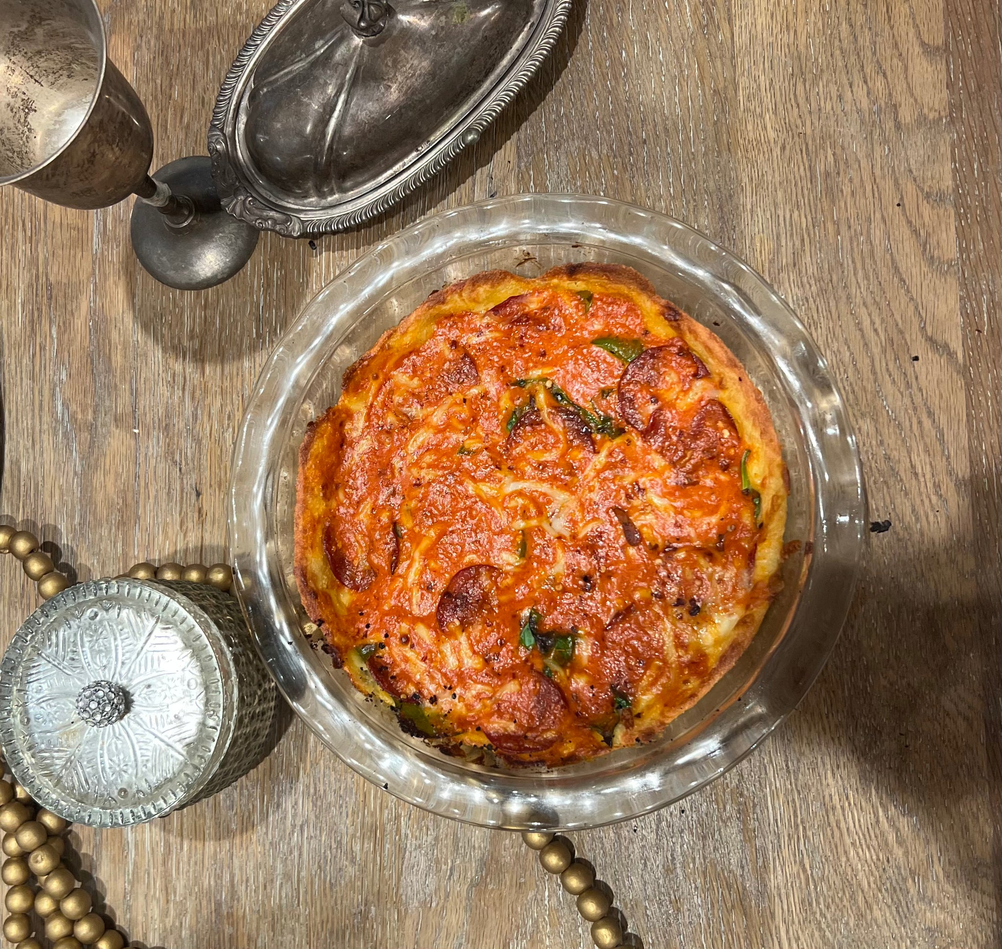 Deep Dish Keto Pizza (Feed 3-4 people)
